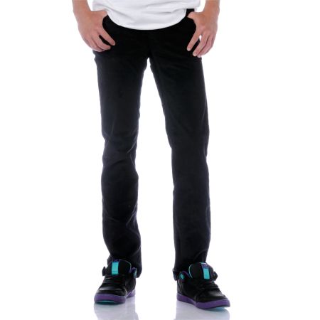 KR3W K-Slim Black Cord Pants