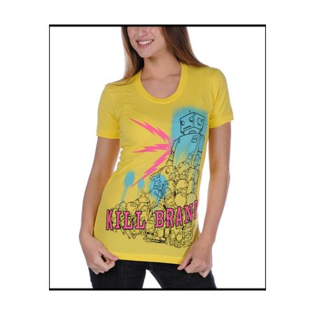 Kill Brand Apparel Mr Roboto Yellow Tee Shirt