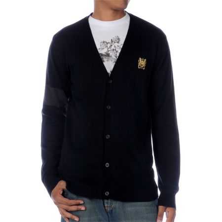 RVCA Freudigan Solid Black Cardigan