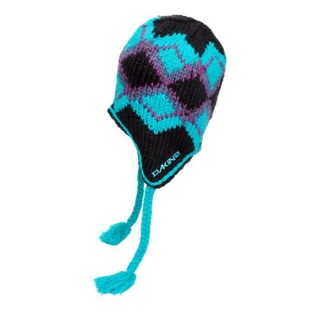 Dakine McFly Earflap Black & Teal Beanie