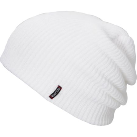 Aperture Oscar Slouch White Beanie