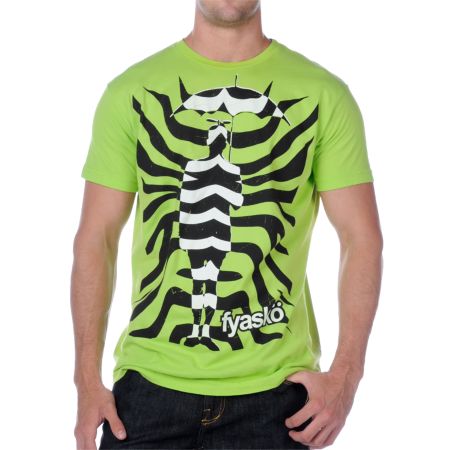 Fyasko Zebrella Green Tee Shirt