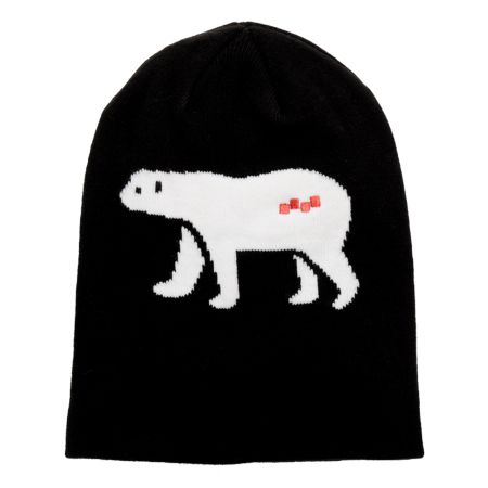 Four Square Big Bear Black Beanie