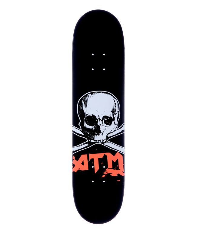 ATM Skull 7.625 Red Skateboard Deck