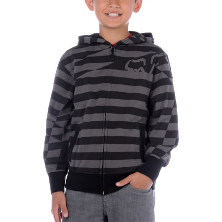 Fox Boys Jigsaw Black Hoodie
