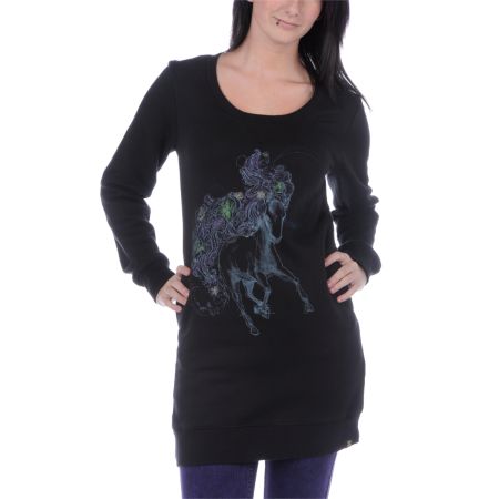 Insight Footloose Finn Long Black Sweatshirt