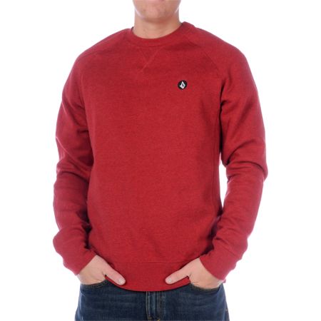 Volcom Duster Red Crewneck Sweatshirt