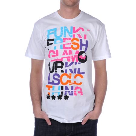 Glamour Kills Funky Fresh White Tee Shirt