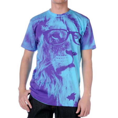 Glamour Kills King Of Jungle Aqua Tee Shirt