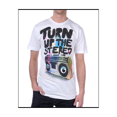 Glamour Kills Turn It Up White Tee Shirt