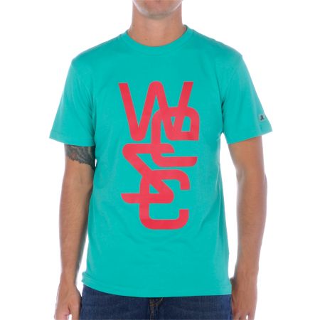 WeSC Overlay Green Tee Shirt