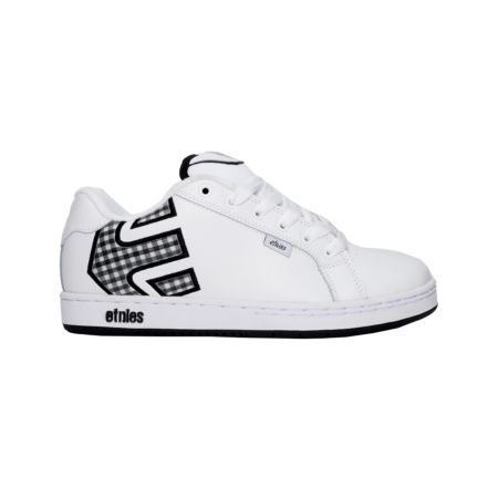 Etnies Girls Fader White & Black Gingham Shoe