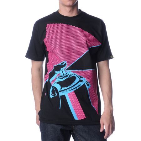 The Seventh Letter Vintage Spray Black Tee Shirt