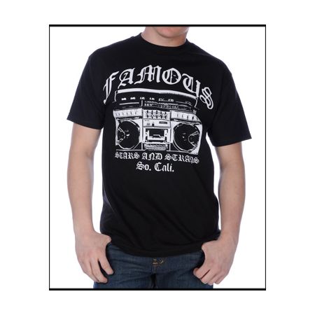 Famous Stars & Straps So Cali Black Tee Shirt