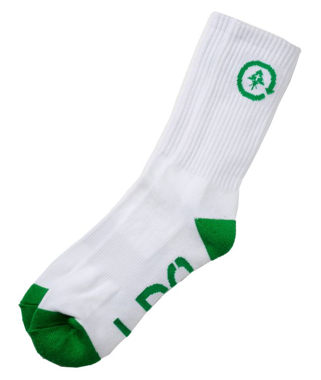 LRG Crew White & Green Socks