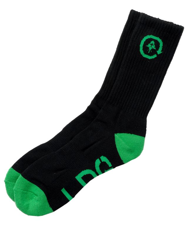 LRG Crew Black & Green Socks