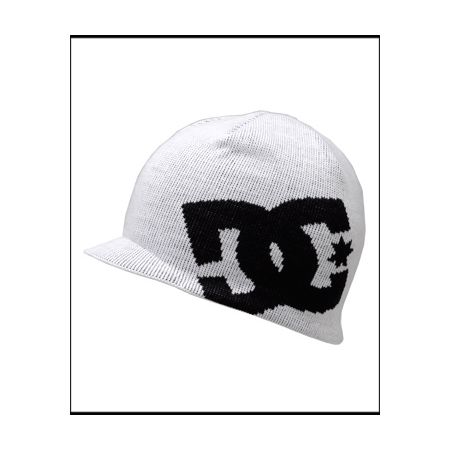 DC Shoes Big Star Visor White Beanie