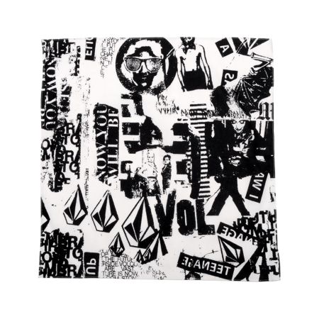 Volcom Collision White & Black Bandana