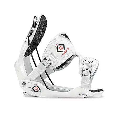 Flow Quattro White Snowboard Bindings