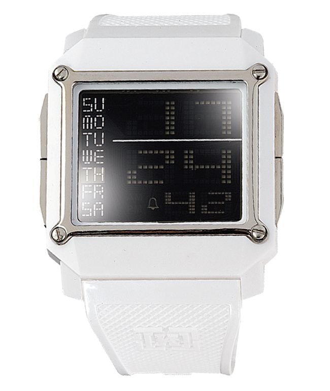KR3W Halo White Digital Watch
