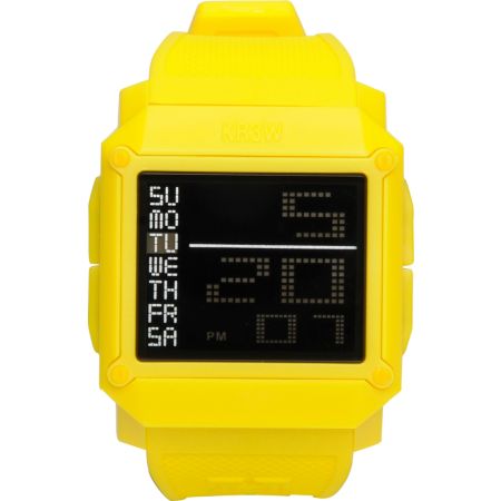 KR3W Halo Yellow Digital Watch