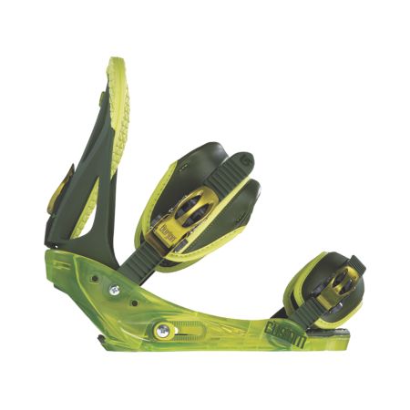 Burton Custom Green Snowboard Bindings