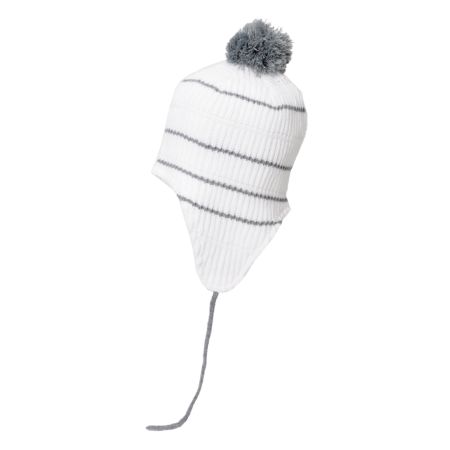 Coal Clayton Earflap White Beanie