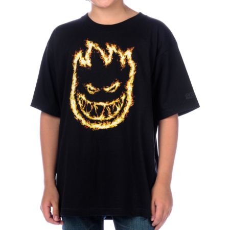 Spitfire Boys Charred Remains Black Tee Shirt