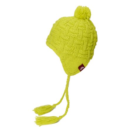 Spacecraft Crisscross Lime Beanie
