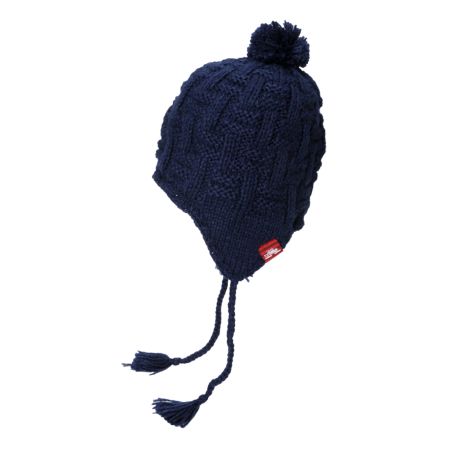 Spacecraft Crisscross Navy Beanie