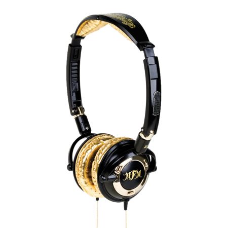 Skullcandy Lowrider MFM Black & Gold Headphones