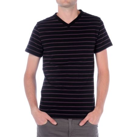 Empyre Camper Black & Purple V-Neck Tee Shirt