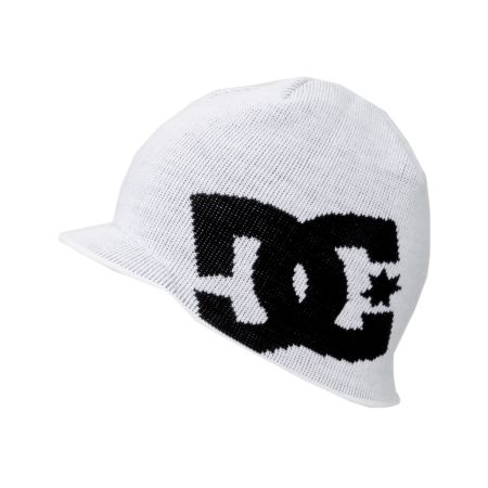 DC Shoes Big Star White Visor Beanie