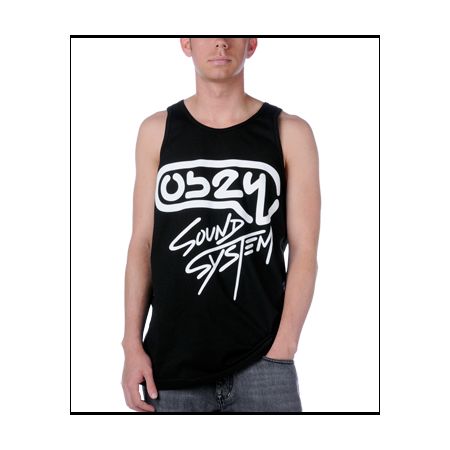 Obey Sound System Black Tank Top 