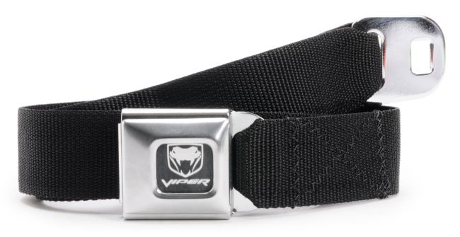 Buckle Down Viper Black Seatbelt Belt