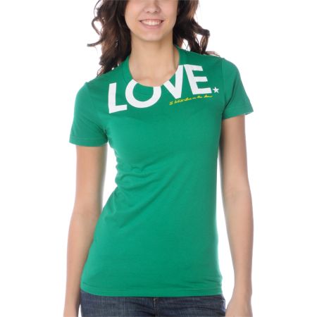 TWLOHA Bold As Love Green Tee Shirt