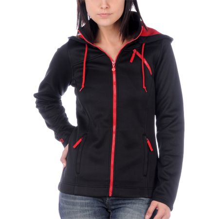 Aperture Girl Freestyle Black & Red Tech Fleece