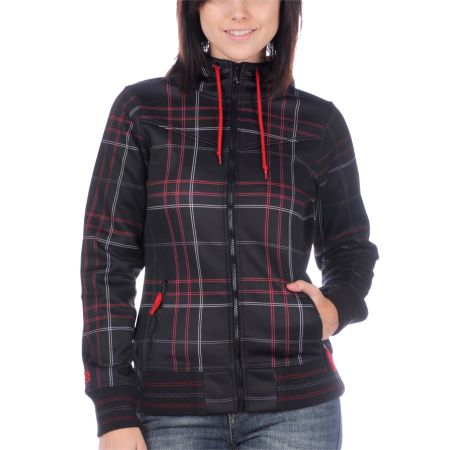 Aperture Girl Hitch Black & Red Tech Fleece