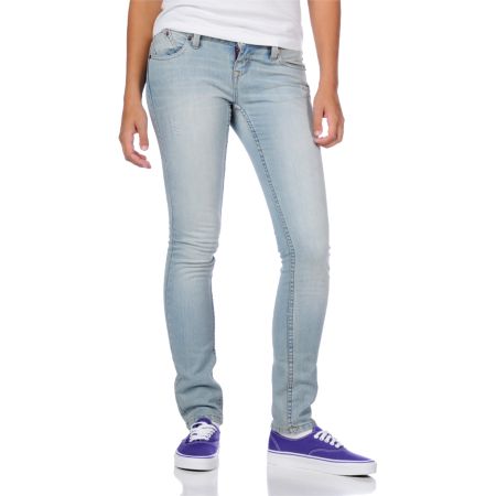 Empyre Girl Eve Edit Sun Bleached Super Skinny Jeans