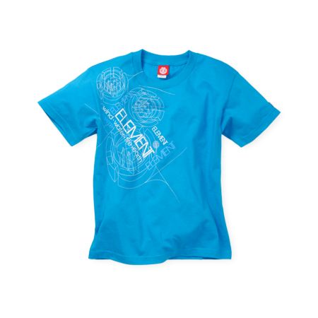 Element Boys Diode Cyan Blue Tee Shirt