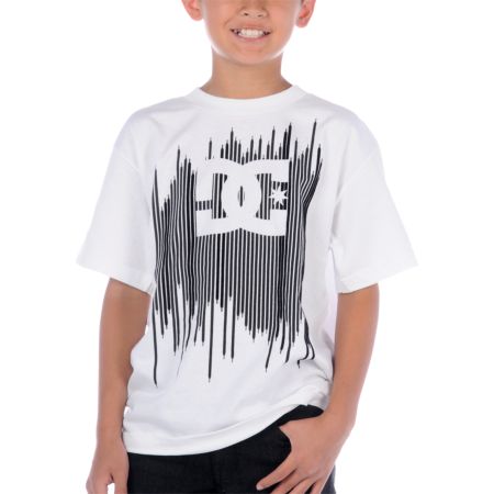 DC Shoes Boys Laces White Tee Shirt