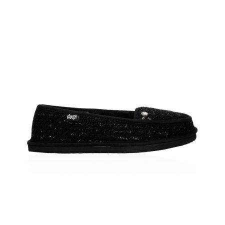DVS Girls Francisco Black Sparkle Slippers