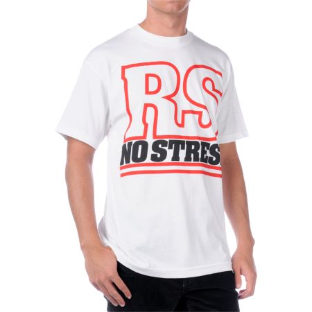 Rogue Status No Stress White Tee Shirt