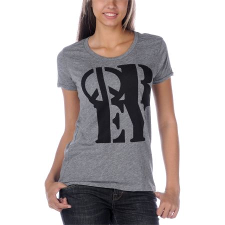 Obey Love Park Track Grey Tee Shirt