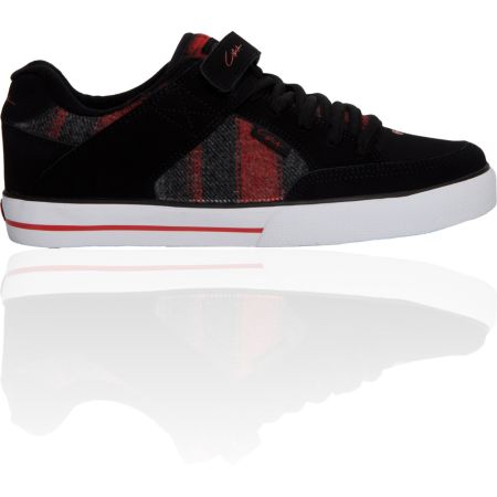 Circa 205 Vulc Black & Red Plaid Shoe