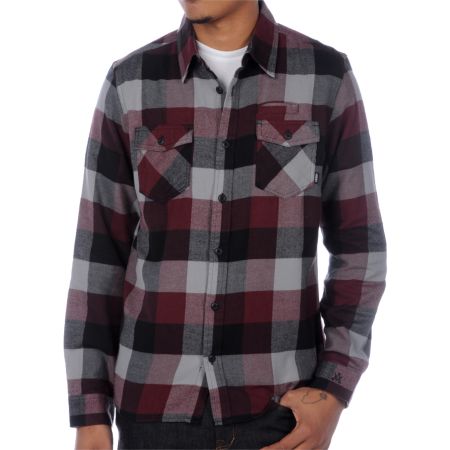 Vans AV Box Burgundy Flannel