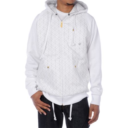 DVS Monty Tech White Hoodie