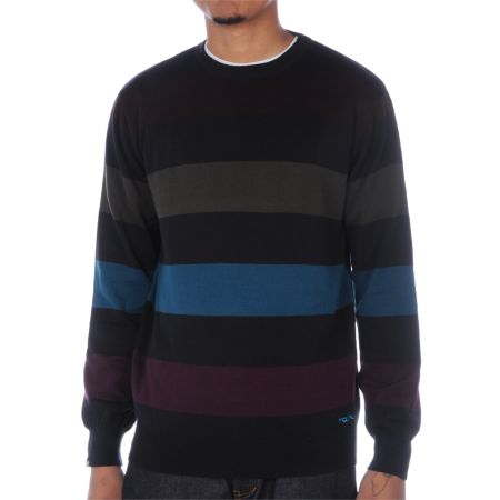 Matix Nordac Black Stripe Crew Neck Sweater
