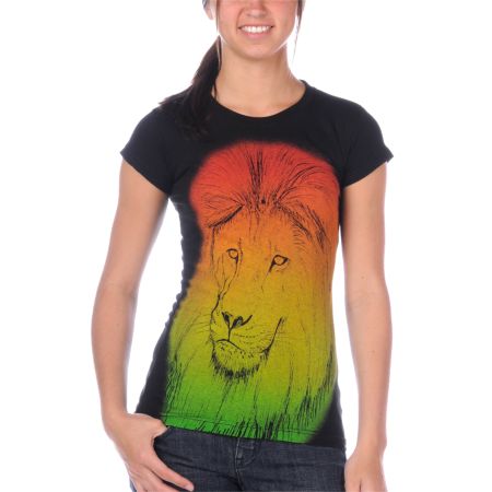 Bitter Sweet Lion Face Rasta Tee Shirt