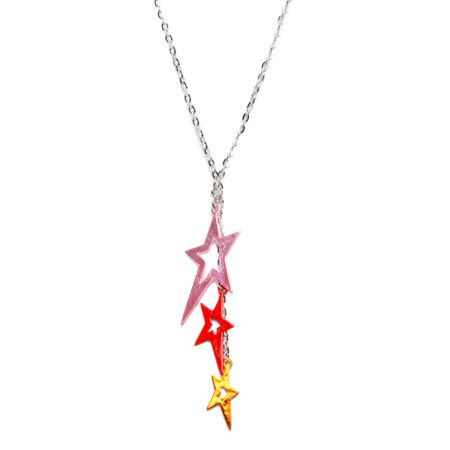 Fad Treasures Tri Star Necklace